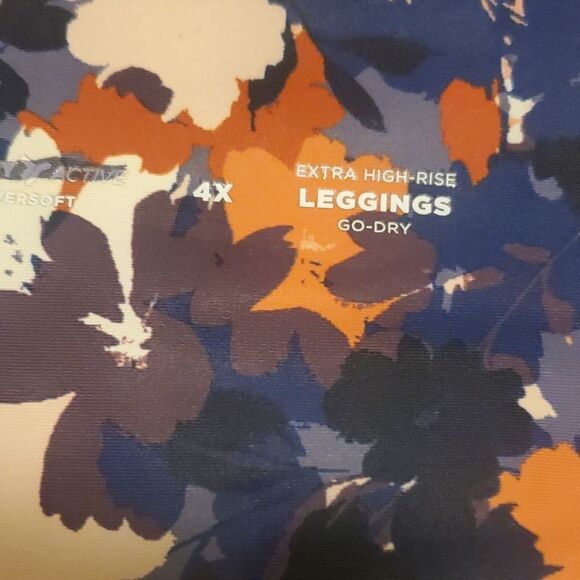 Old navy active multi color leggings high waist with pockets - Picture 3 of 6